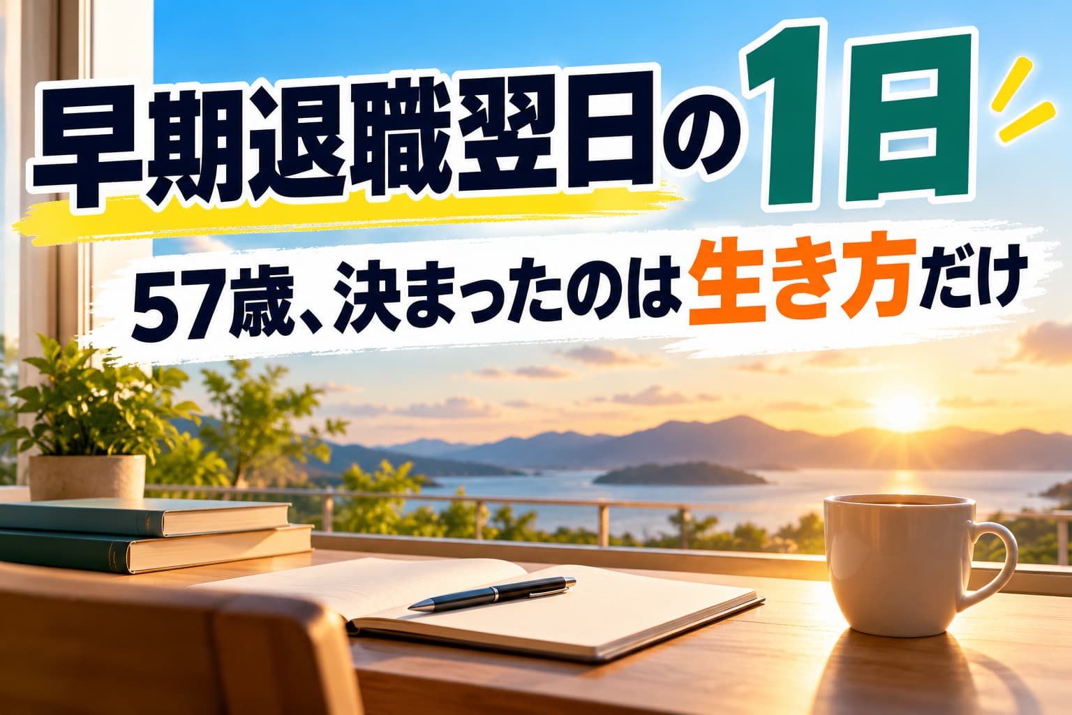早期退職翌日の1日｜57歳、決まったのは生き方だけのアイキャッチ画像